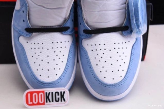 HYPE RETRO UNIVERSITY BLUE JORDAN 555088-134 HIGH 1 WHITE AIR BLACK 0731